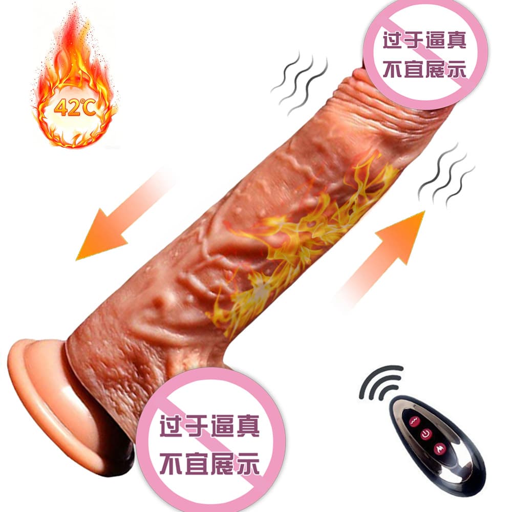 Wireless Remote Control Heating Silicone Dildo Realistic Penis Massager Adult Novelty Products Factory Wholesale