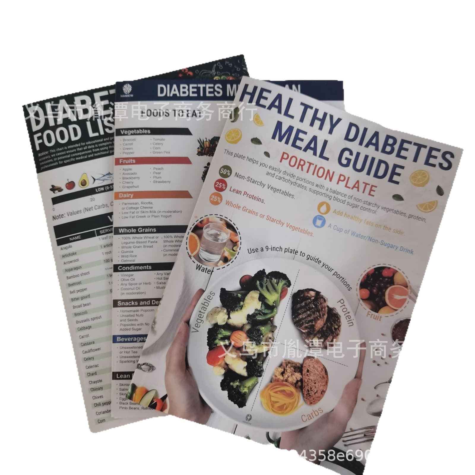 Cross-border In Stock Vitamin Chart Nutrition Poster Meal Plan Menu Healthy Diet Recipe Set
