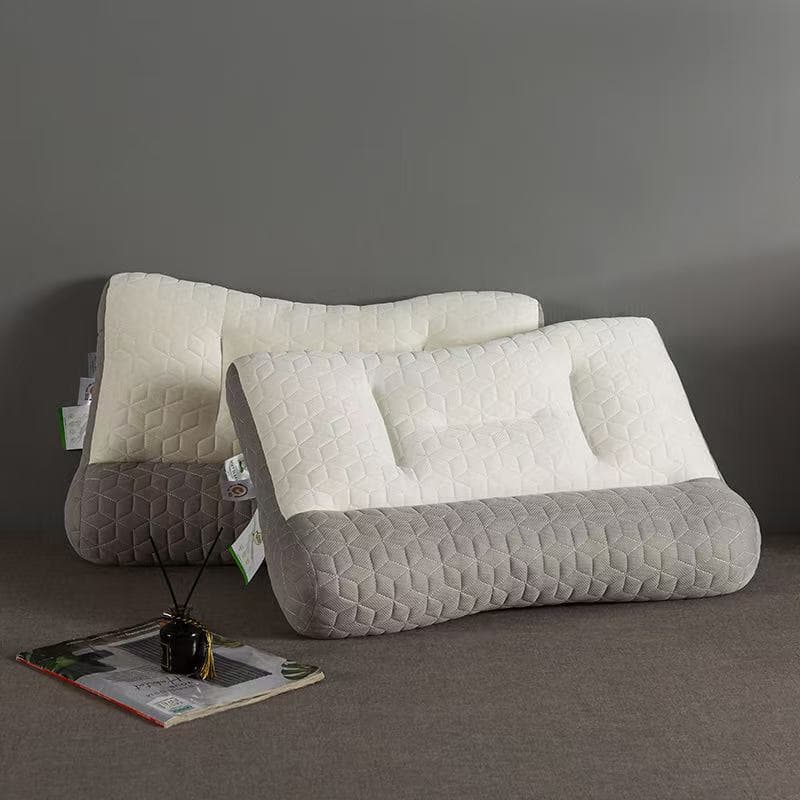 Manufacturer wholesale Japanese orthopedic latex anti-traction fiber pillow non-collapse sleeping pillow cervical vertebra repair neck pillow