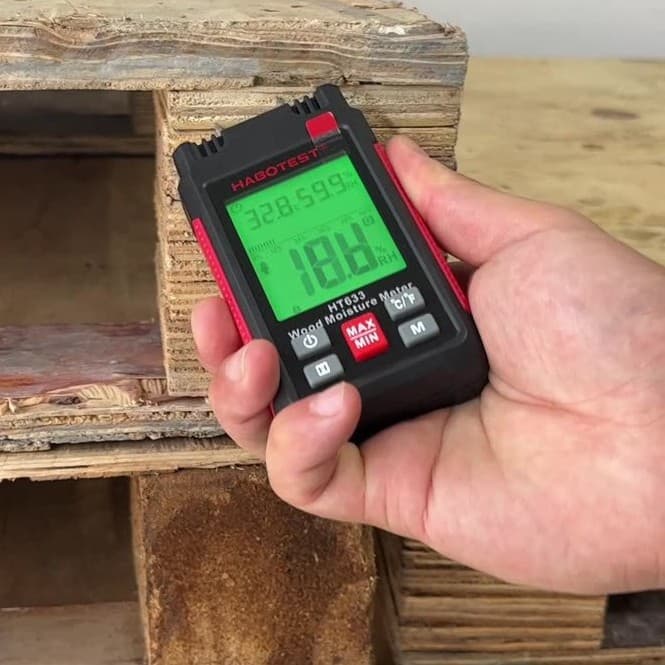 Huabo HT633 Probe-type Wood Moisture Meter - Concrete Wall Paper Humidity Tester and Moisture Detector