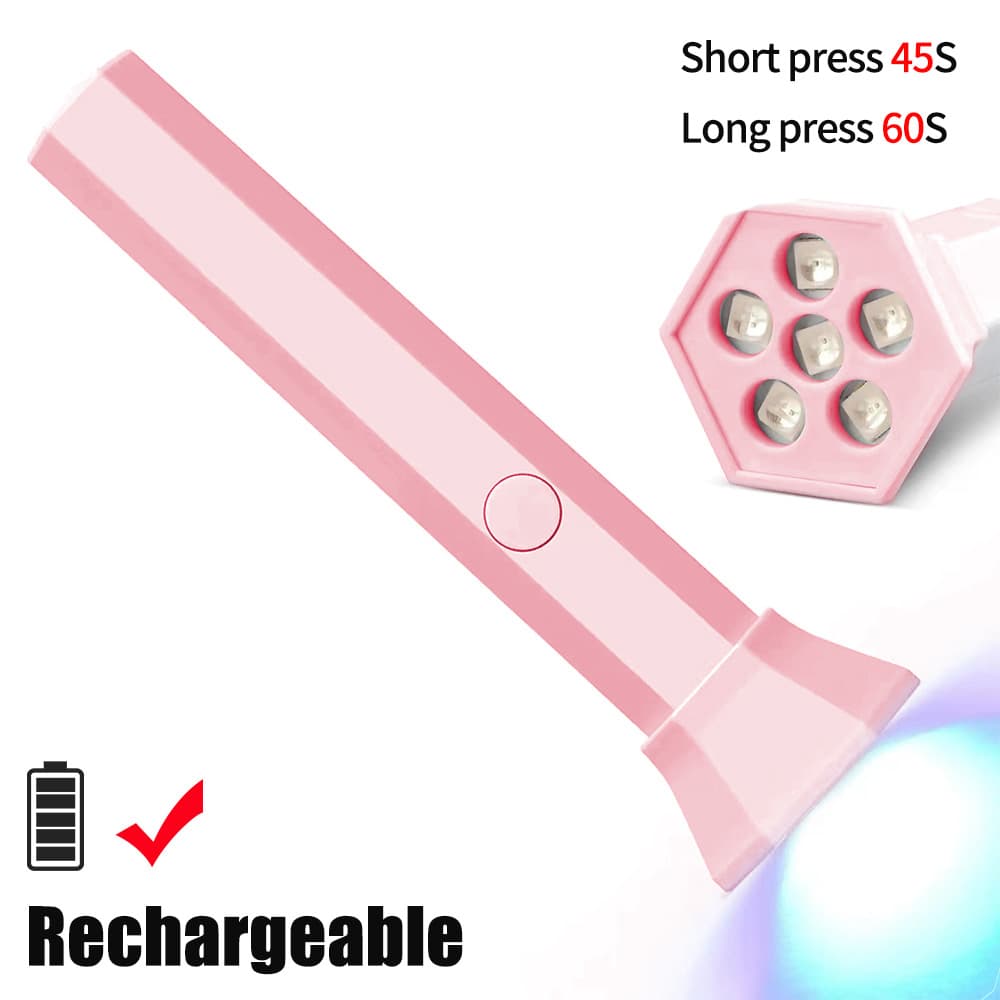 Handheld Nail Art Linear Light, Wearable Nail Tip Repair UV Lamp, Nail Lamp Nail Art Curing Lamp Quick-Dry Linear Light