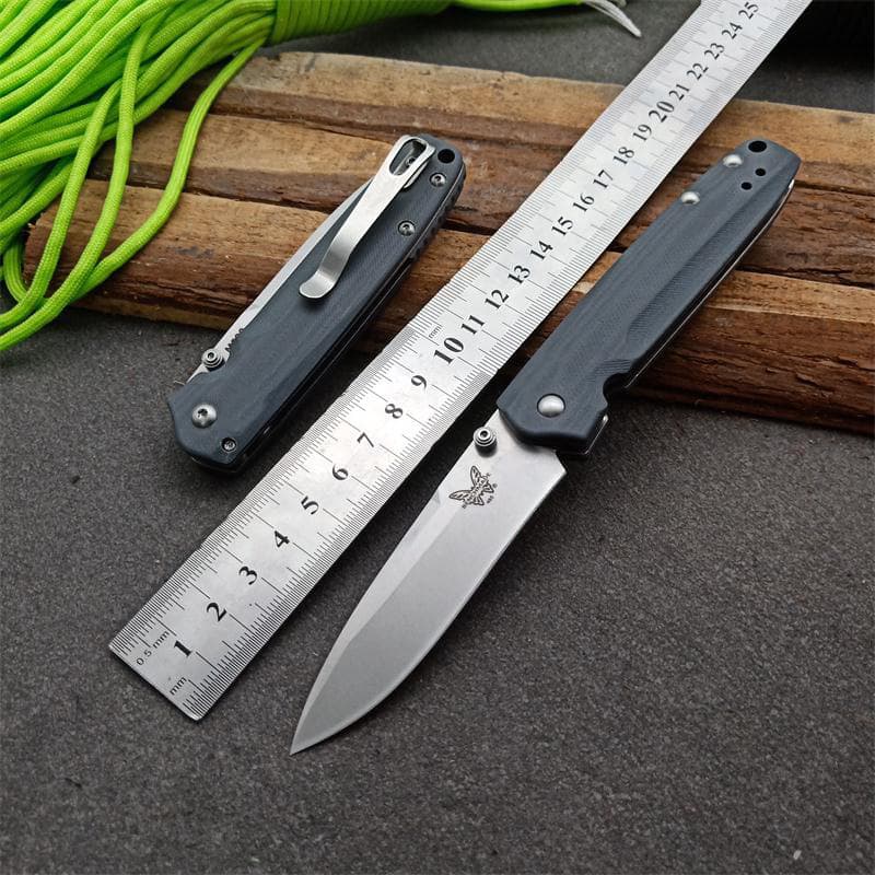 Manufacturer wholesale butterfly BM485 folding knife, outdoor self-defense folding knife, wilderness survival knife, multi-functional fruit knife