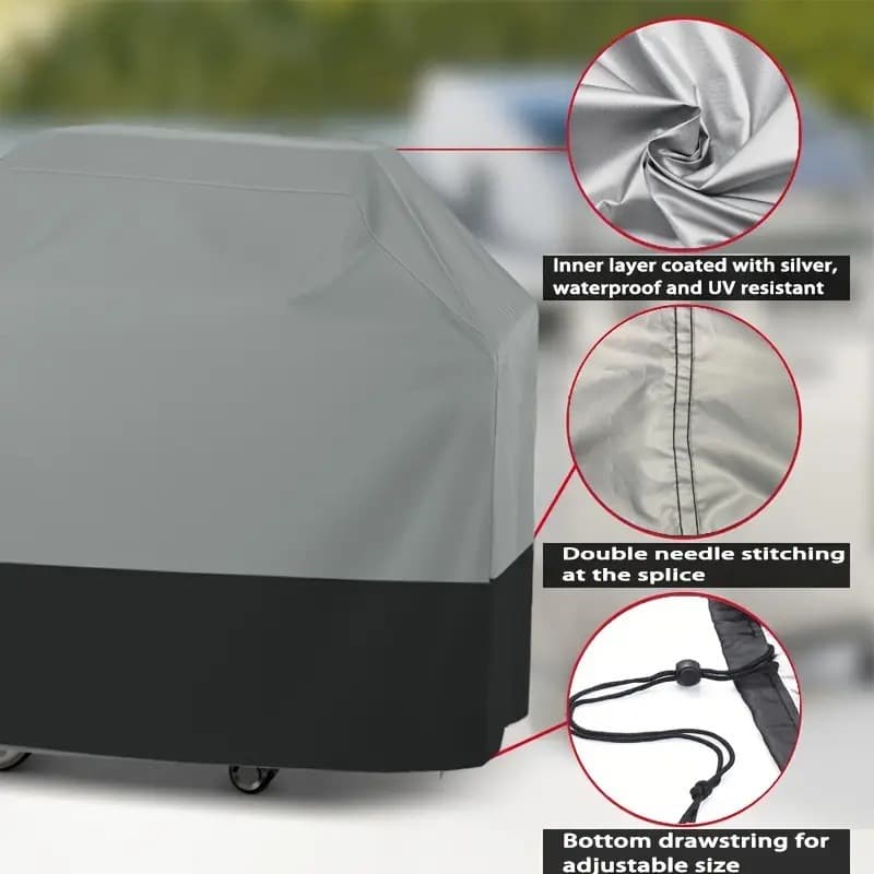 Cross-border outdoor leisure barbecue cover daily sun protection Amazon barbecue cover multi-specification barbecue protective supplies