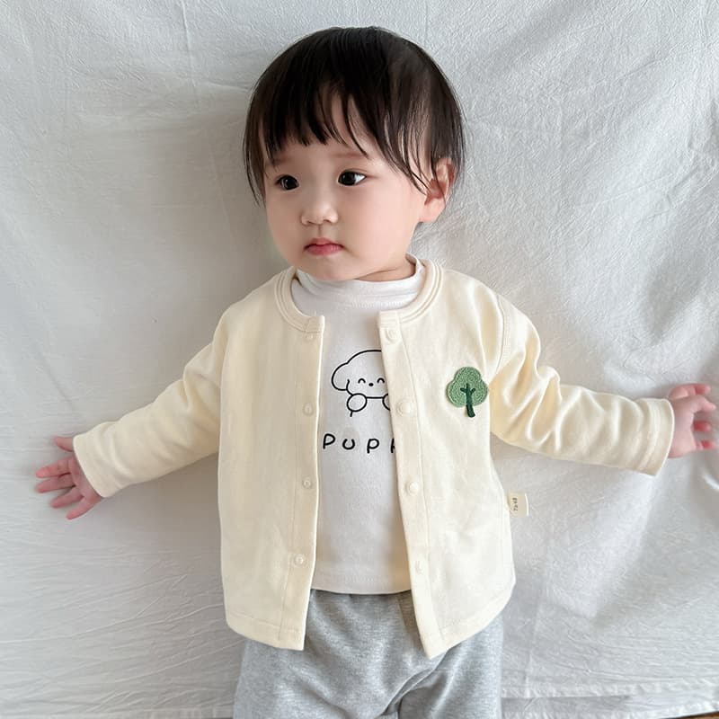 Baby Jacket Spring Autumn Small Month Old Pure Cotton Seamless Boys Girls Spring Fashion Outerwear Cardigan