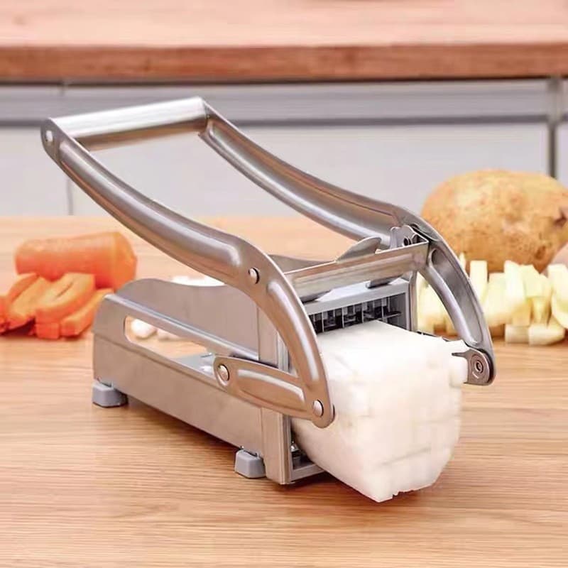 Stainless Steel Multi-Function Potato Cutter Home French Fry Dicer Kitchen Vegetable Slicer Manual Shredder