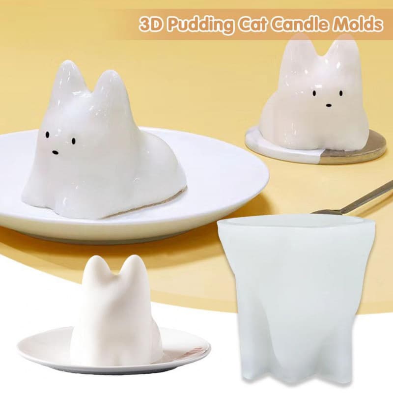 Cat Jelly Silicone Mold Cartoon Mousse Cake Pudding Jelly Silicone Mold