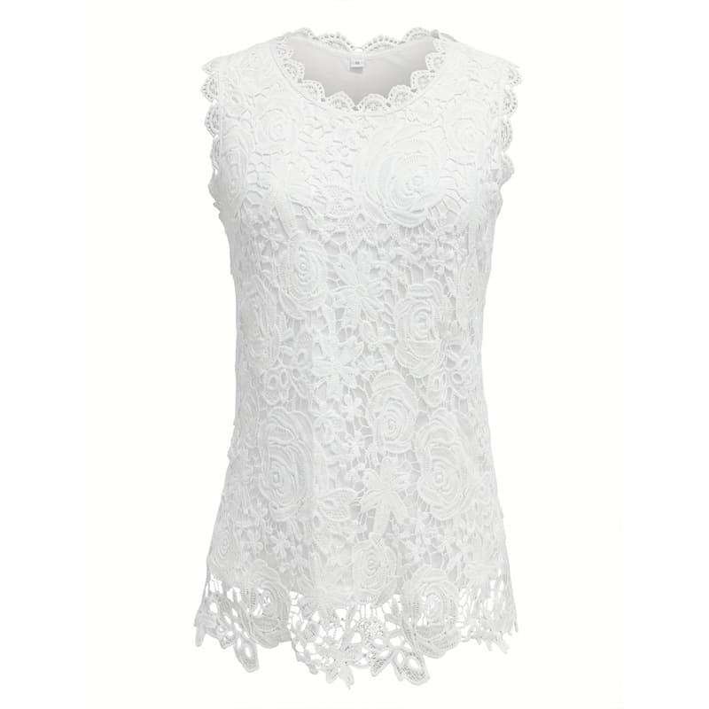 Short Top with Cardigan, Embroidered Hollow-Out Boho Ethnic Style Women's Clothing