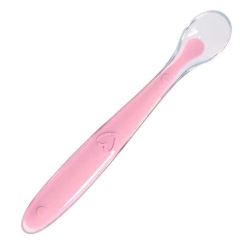 Newborn Silicone Spoon Soft Baby Feeding Spoon for Water, Milk, Rice Cereal, Baby Food Spoon for Training and Eating, Universal