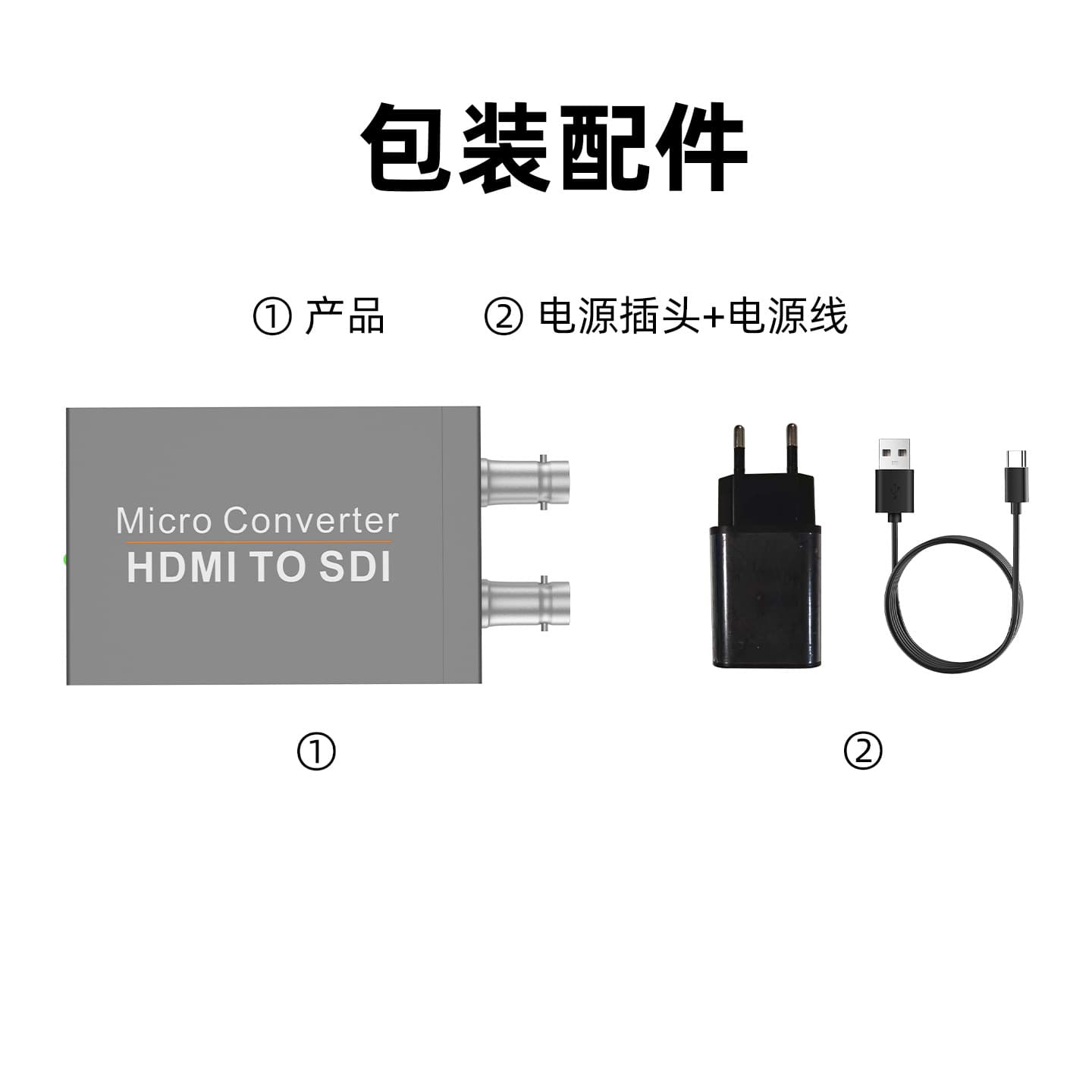 Broadcast-grade HDMI to SDI Converter 1080P/60Hz for Surveillance, Live Streaming, and Projection with Dual Output