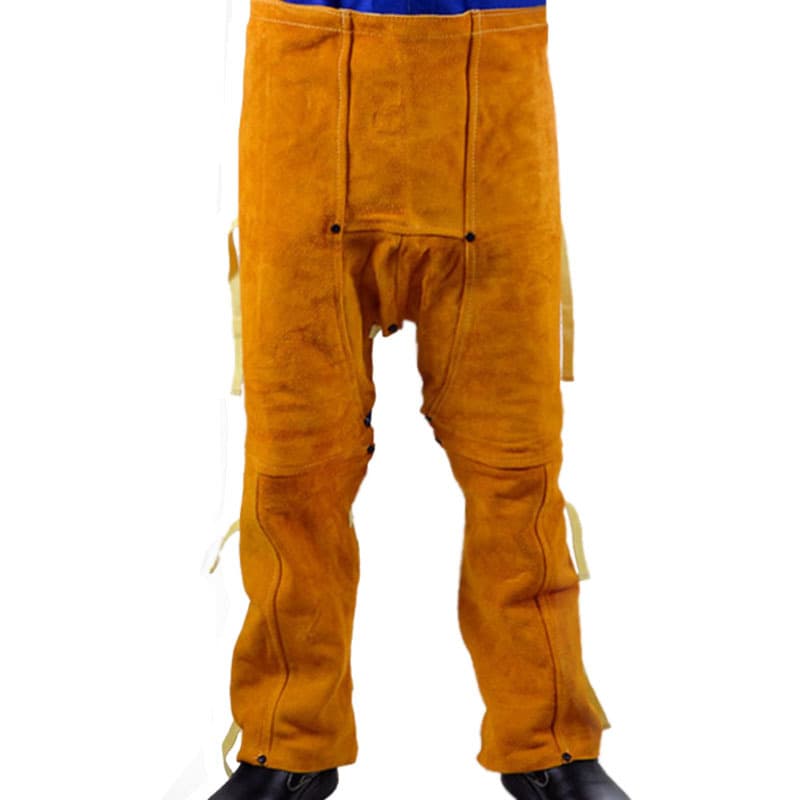 Witts 44-2436 Electric Welding Suit, Cowhide Anti-Spark Splash Flame-Resistant Work Apron Pants for Gas Welding and Welding