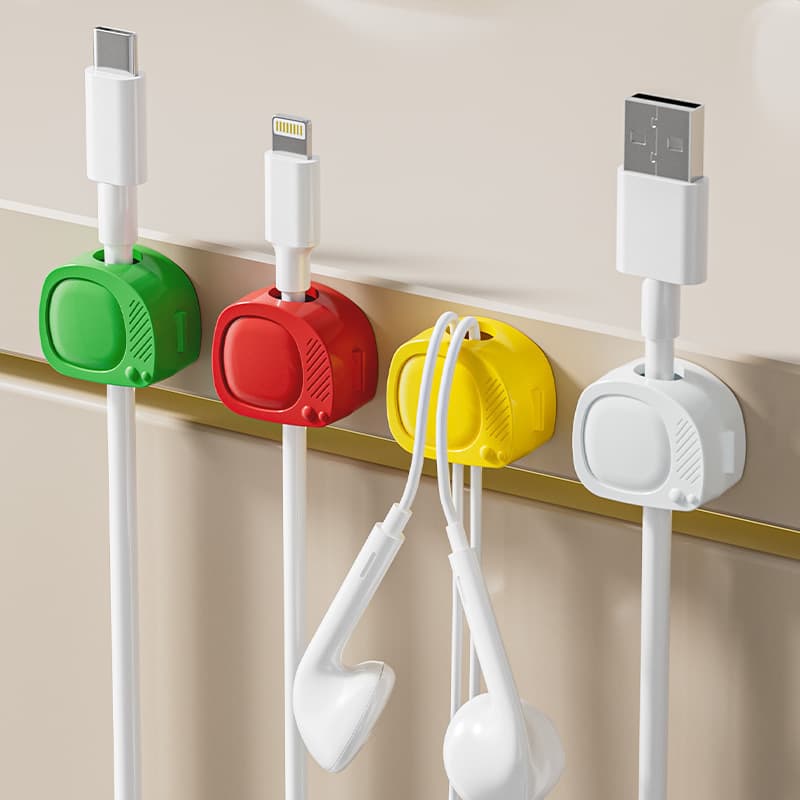 Artifact socket cable winder cross-border small TV cable manager data cable storage wire fixed cable management data cable buckle