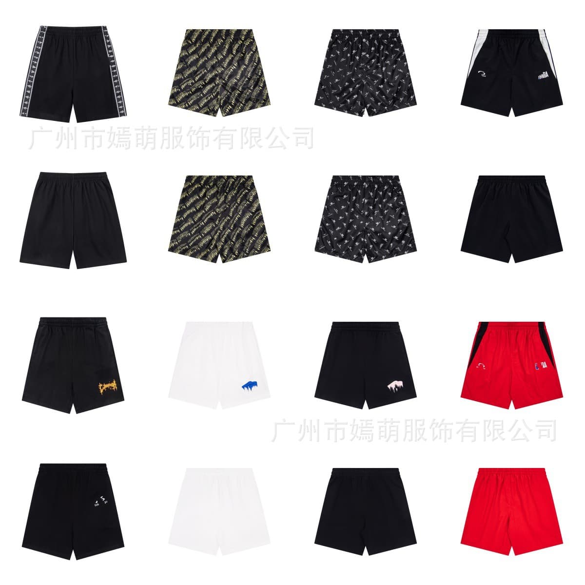 Correct Version Paris B Summer New Letter LOGO Print Loose Sportswear Casual Shorts 5-Inch Shorts Unisex