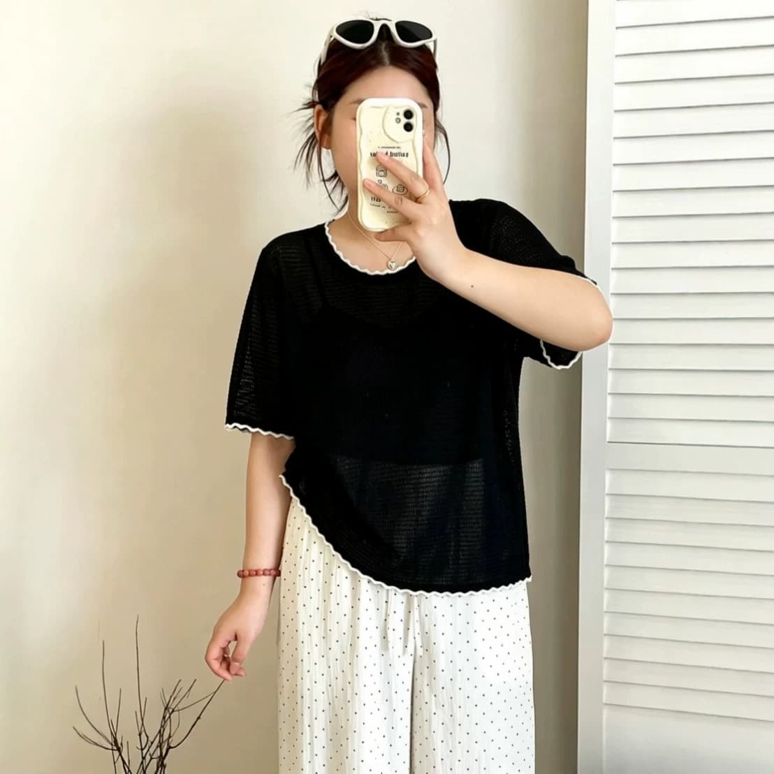 Plus Size Women's Round Neck Hollow Thin Top Knit Sweater 2026 Summer Style Fat mm Loose Short Sleeve T-Shirt