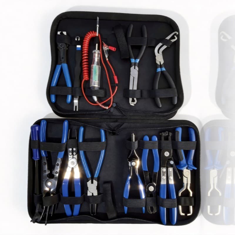 Auto repair pliers, car repair tools 13pc set, cross-border popular pipe bundle pliers, pipe clamp pliers, pry open lamp clamps, clamp clamps