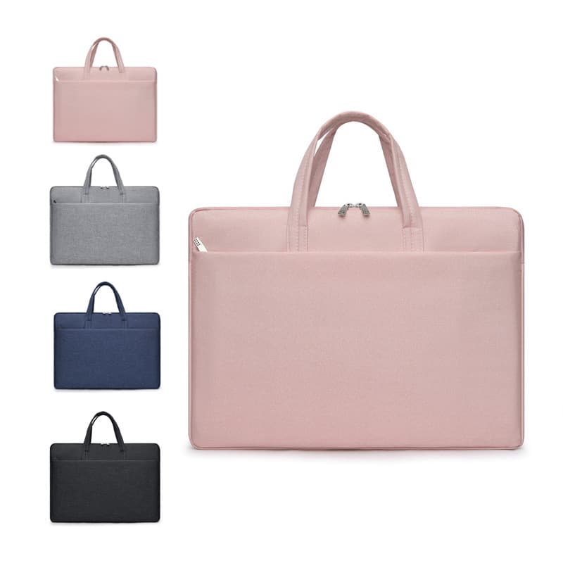 Slim and lightweight laptop bag, 14-inch/15.6-inch Oxford cloth briefcase, iPad organizer, logo.