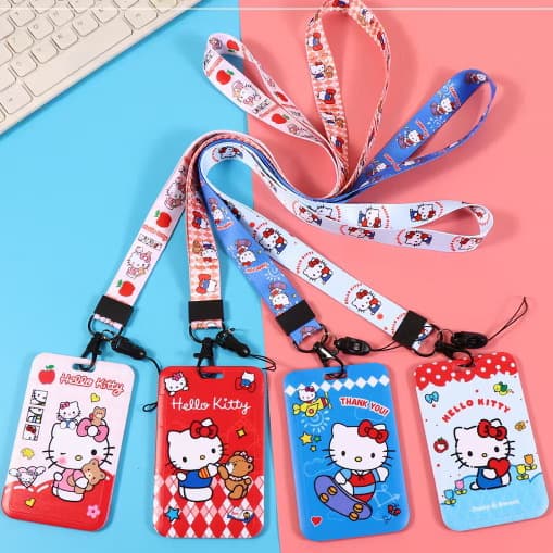 Mai Pin Stationery Hello Kitty Card Holder Student Cute Kt Cat Hello Kitty ID Card School Card Bus Card Storage