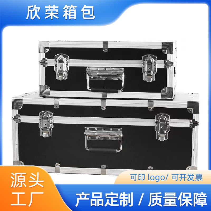 Cross-border aluminum alloy trolley case, tool box, document box, flight case, portable shockproof case, custom aluminum box manufacturer