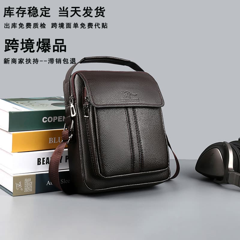 New Summer Men's Crossbody Bag Casual Shoulder Bag Multifunctional 2-in-1 Shoulder Bag Fashionable Versatile Handbag