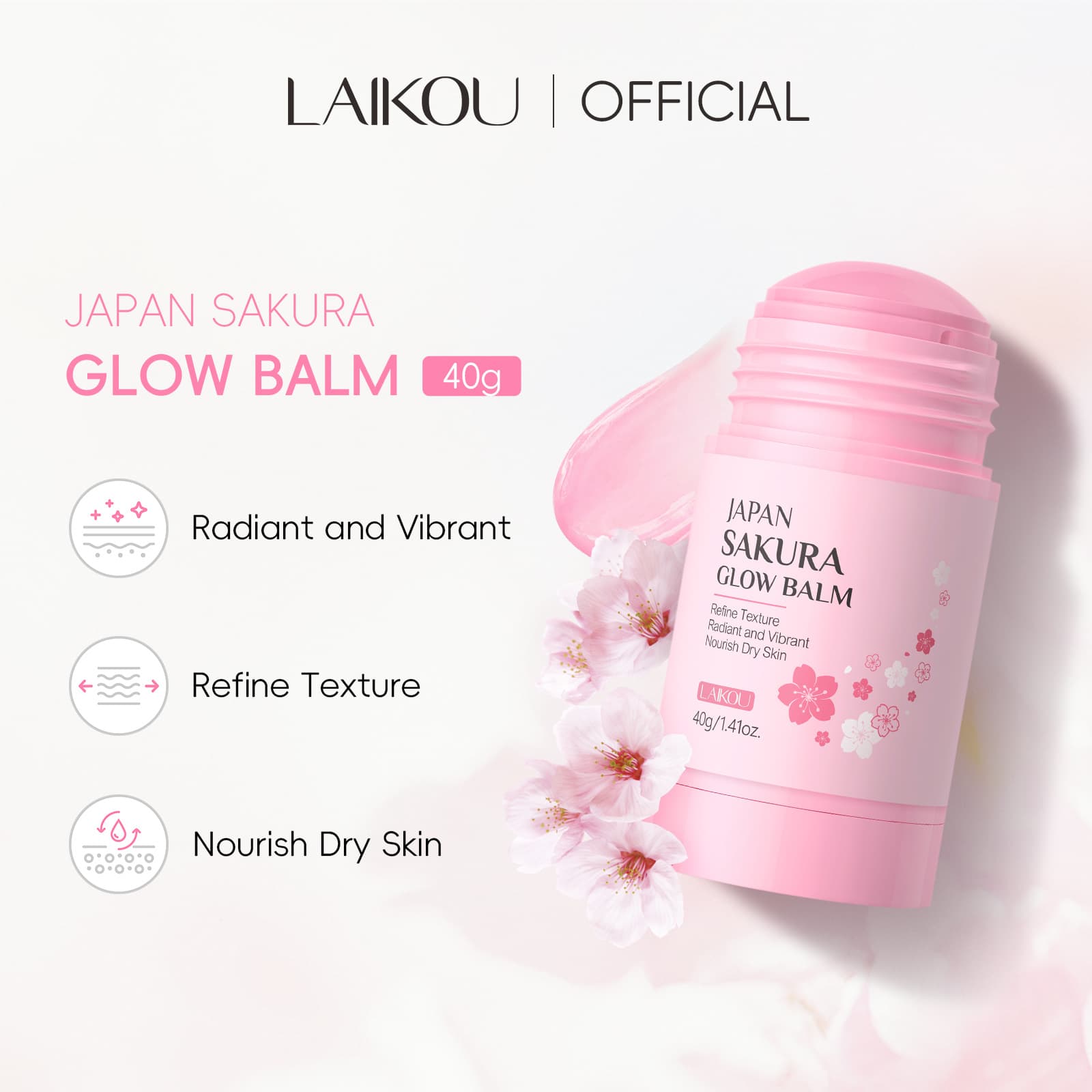 LeCoco Cherry Blossom Moisturizing Skin Bar 40g Body Lotion Hydrating Moisturizing Skin Milk Nourishing Skin Care Products