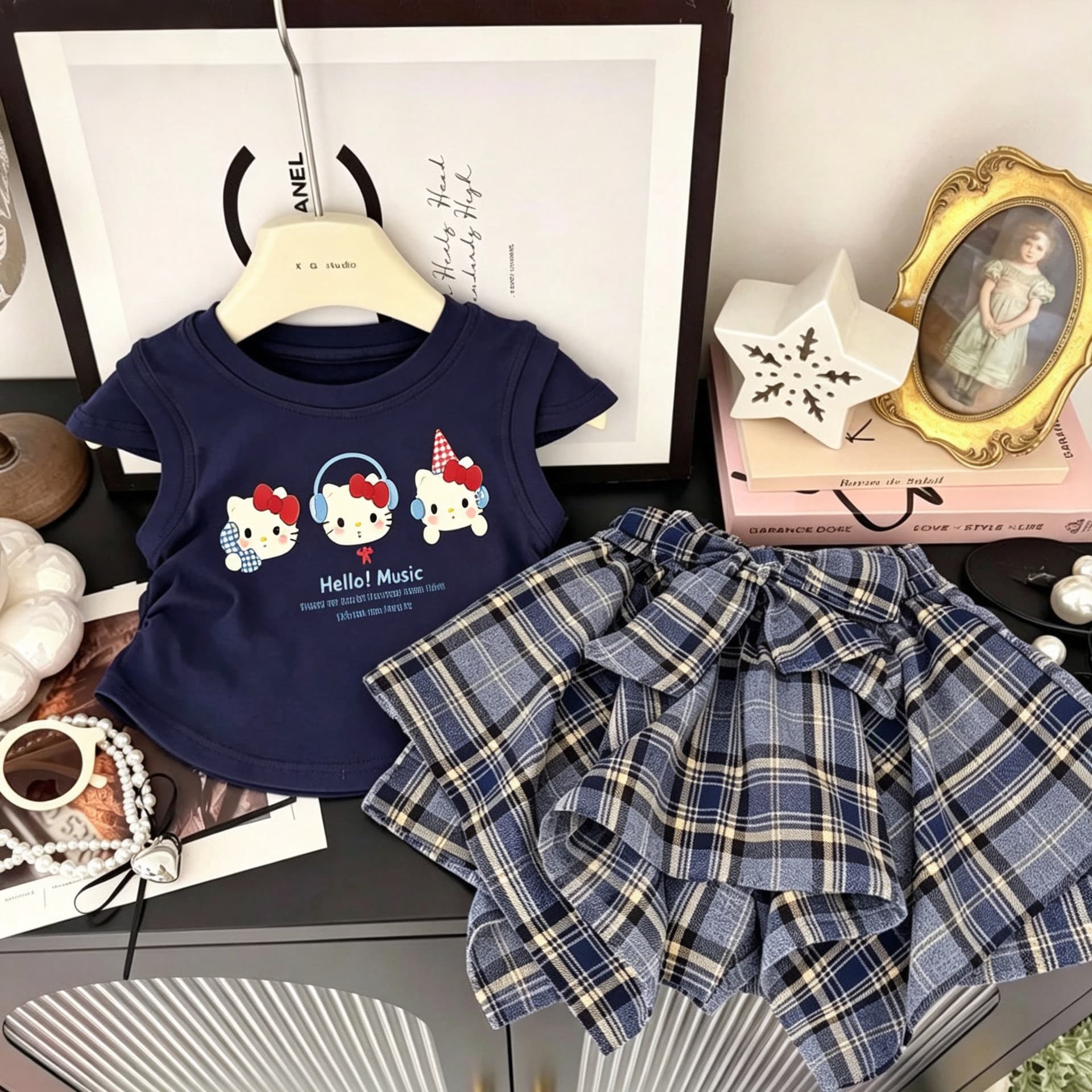 Girls Summer Suits Children's Clothes 2026 Summer New Style Baby Girl Skirt Suits Great-looking Girls Summer Clothes Trendy