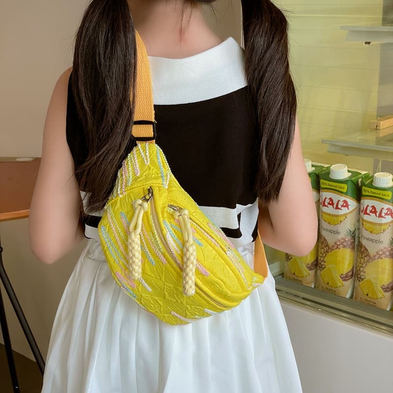Lightweight Summer Crossbody Bag for Children Casual Outdoor Nylon Waist Bag Boys And Girls Backpack Trendy AE Stock