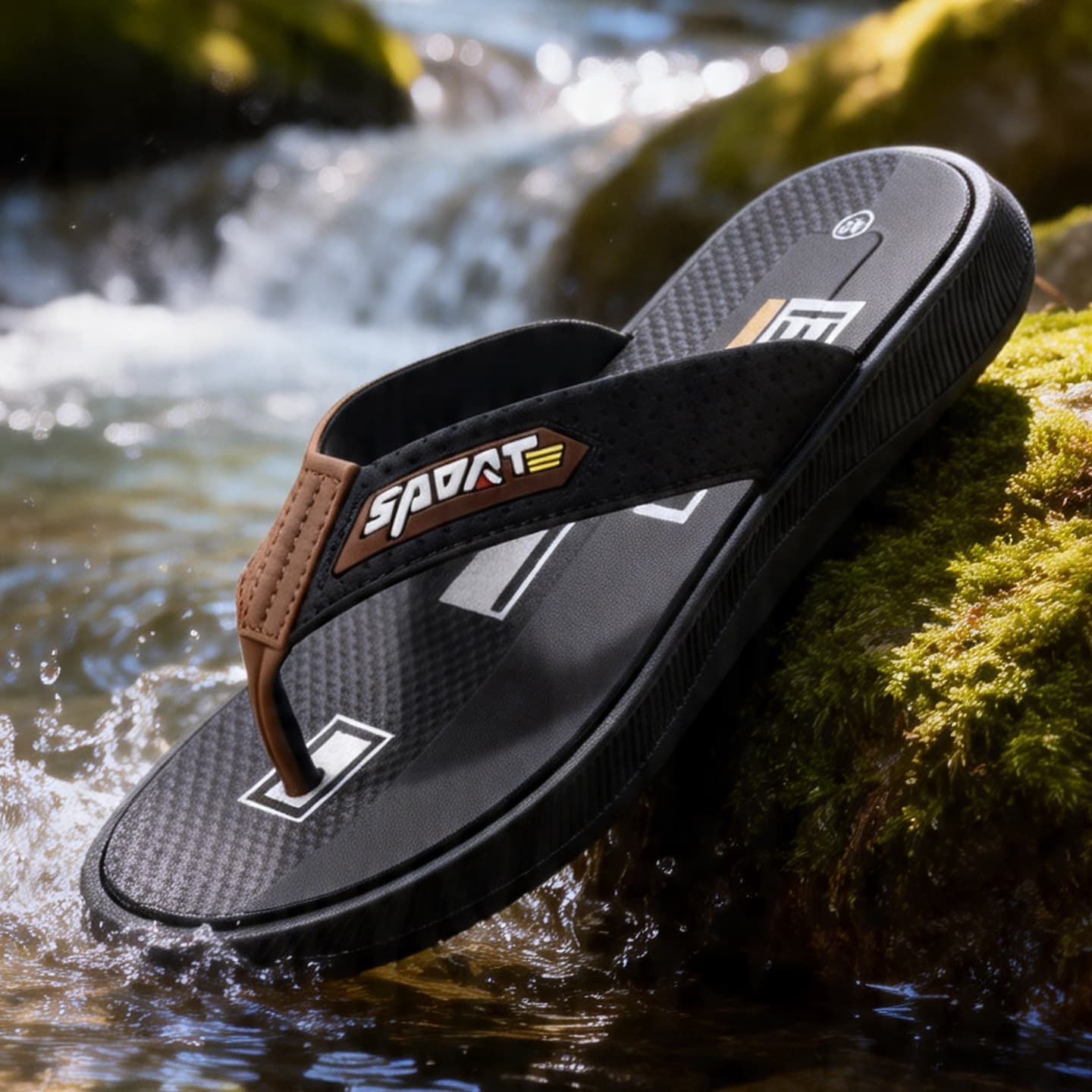 New Men's Flip Flops, Non-Slip, Casual Summer, Soft Sole, Outdoor Wear, Beach, Durable, Trendy