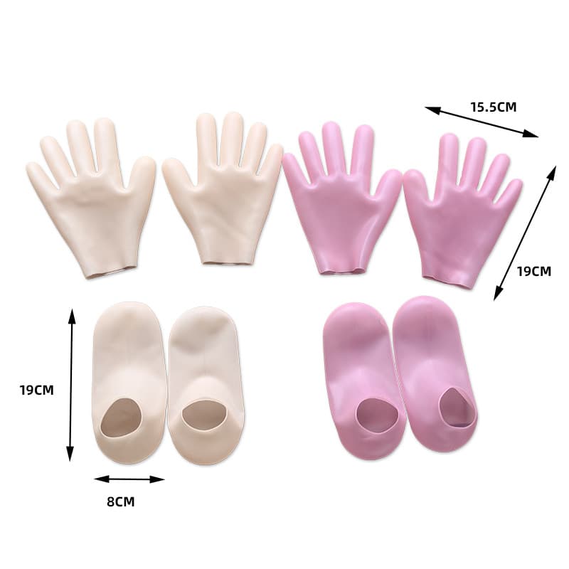 SEBS Silicone Hand Masks for Exfoliation and Skin Softening, Sole Protection Socks, Foot Skin Care Elastic Foot Masks, Beach Socks