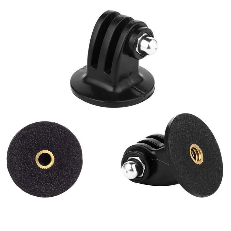 GoPro 13 DJI Xiaomi Selfie Stick Tripod Adapter 1/4 Copper Nut Conversion Mount Through Hole