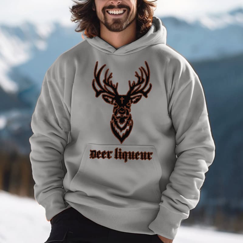 Amazon Independent Store 3D Print Cross-Border Hoodie for Men with Drawstring and Pockets