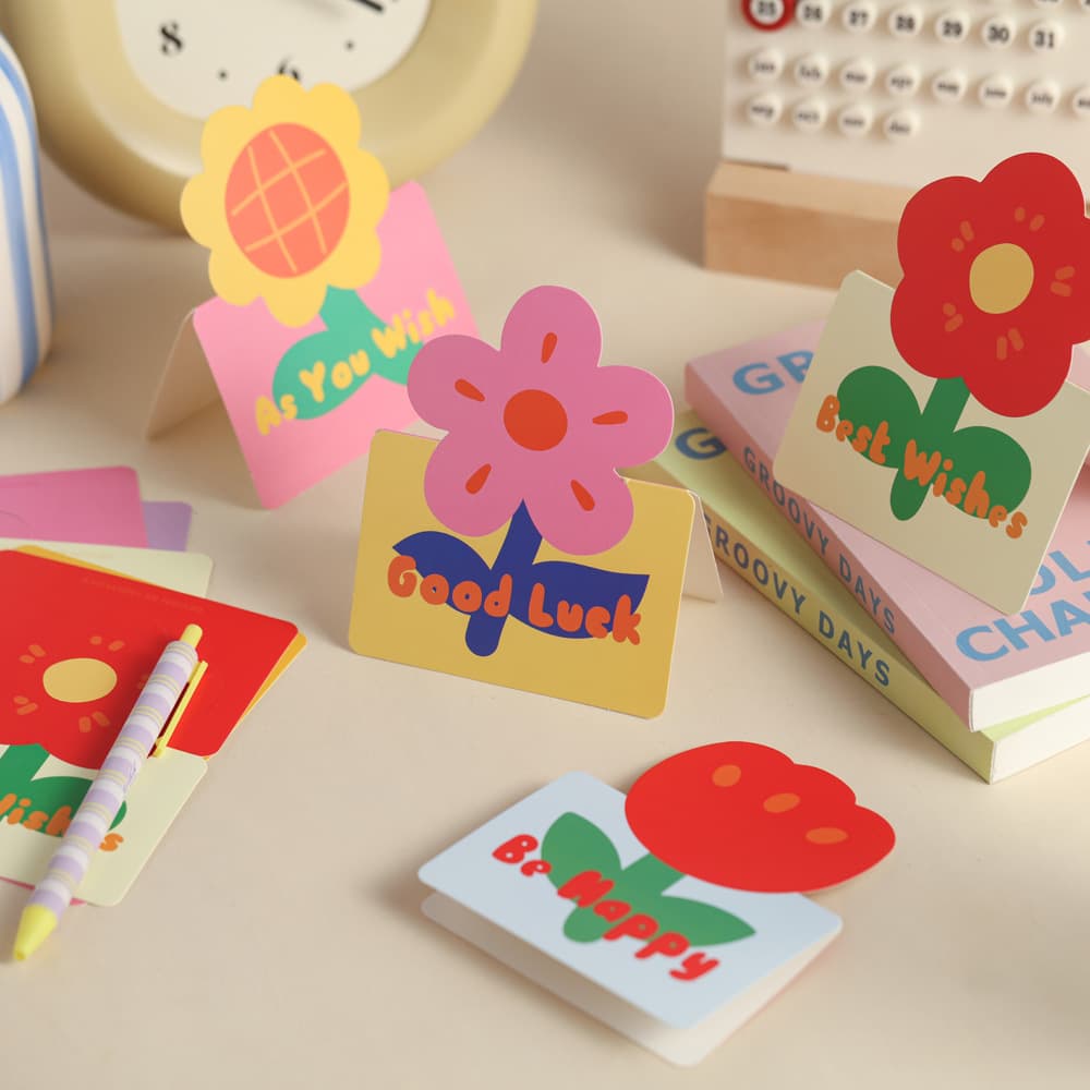 Children's Day Message Card, Teacher's Day Greeting Card, Premium 3D Creative Flower Shop Card, Birthday Confession Small Greeting Card