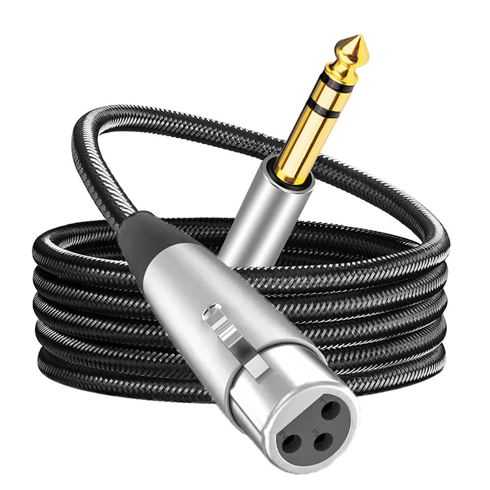 New Product Large Three-Core 6.35mm to XLR Female Microphone Audio Mixer Cable XLR to 6.5mm Audio Cable