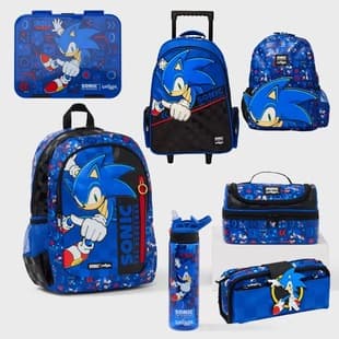Australia Smiggle Kids Backpack Sonic Large Cartoon Backpack Large Capacity School Bag for Boys and Girls