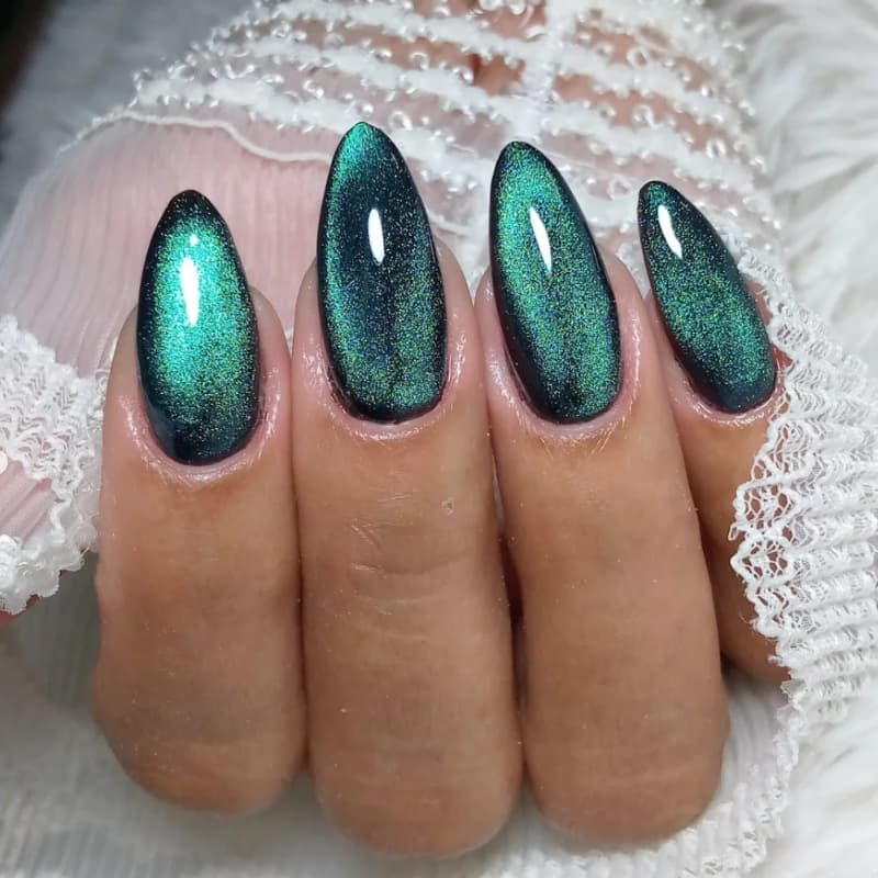 Europe and America Cross-border Gradient Nail Art Hot-selling Press-on Nails Premium Printed Almond Nail Tips