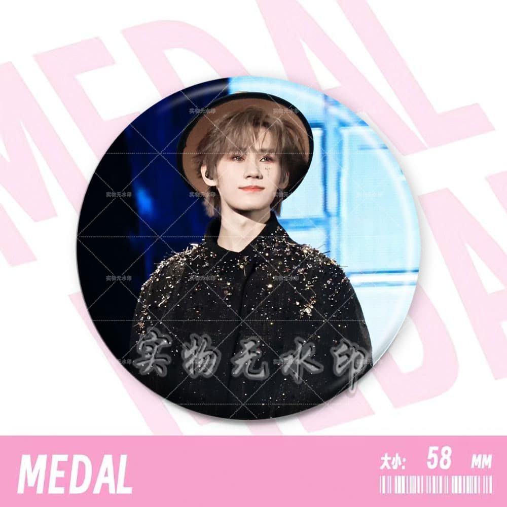Zhang Zhenyuan celebrity fan support badge brooch, fan support backpack accessory, DIY pin badge