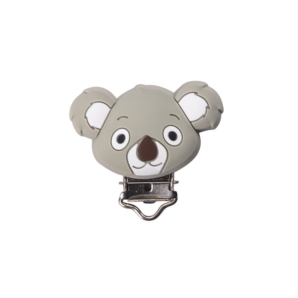 Pacifier Anti-Drop Chain Three-Hole Silicone Clip Baby Teething Beads Silicone Clip Infant DIY Accessory Silicone Clip
