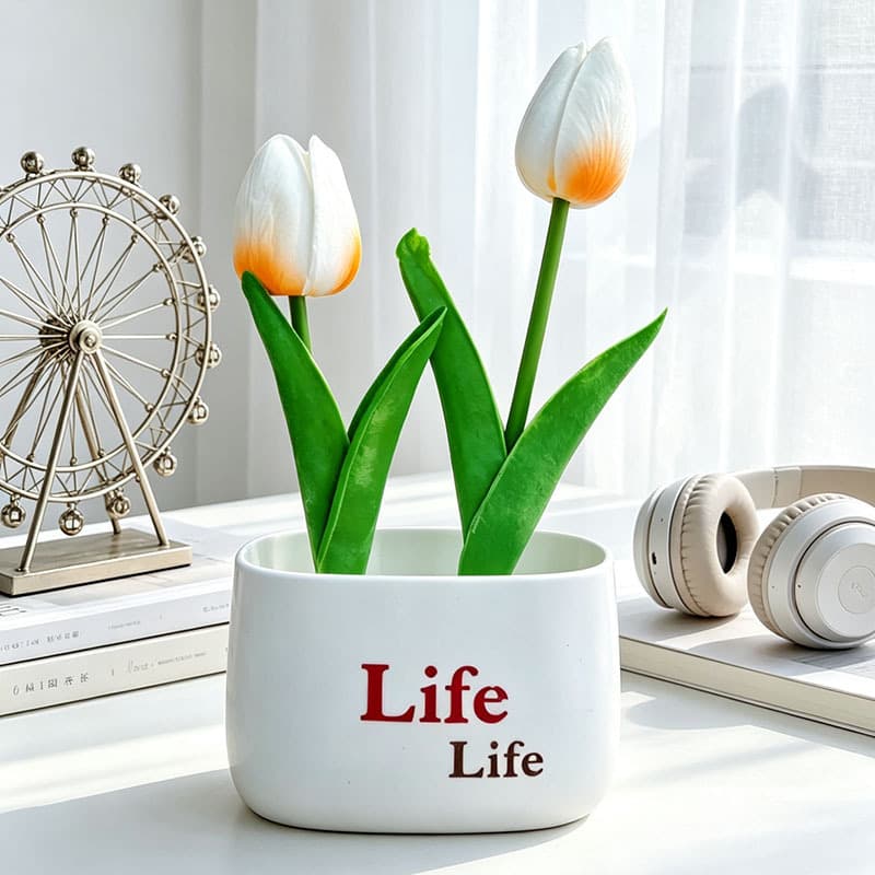 Nordic Artificial Plant Bonsai Small Potted Greenery Living Room Indoor Dining Table Decoration Supermarket Display Ornament