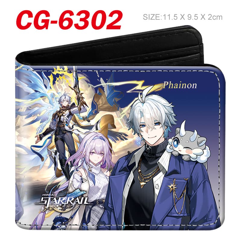 Honkai: Star Rail - Xia Die & Bai E High-Definition 3D Embossed Game Wallet for Cross-Border E-Commerce