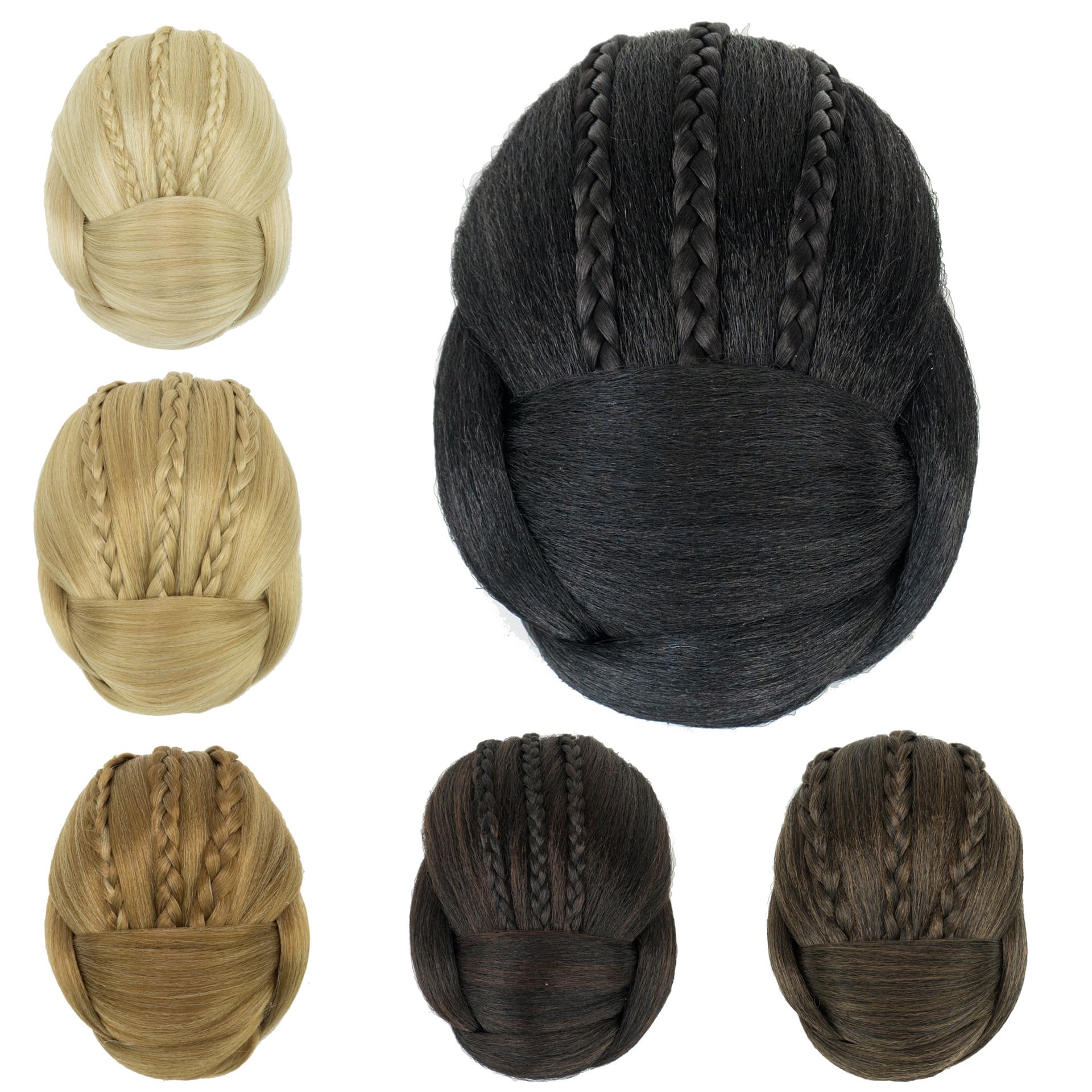 AliExpress supply new hair bag high temperature Silk Braid women's bun wig wholesale