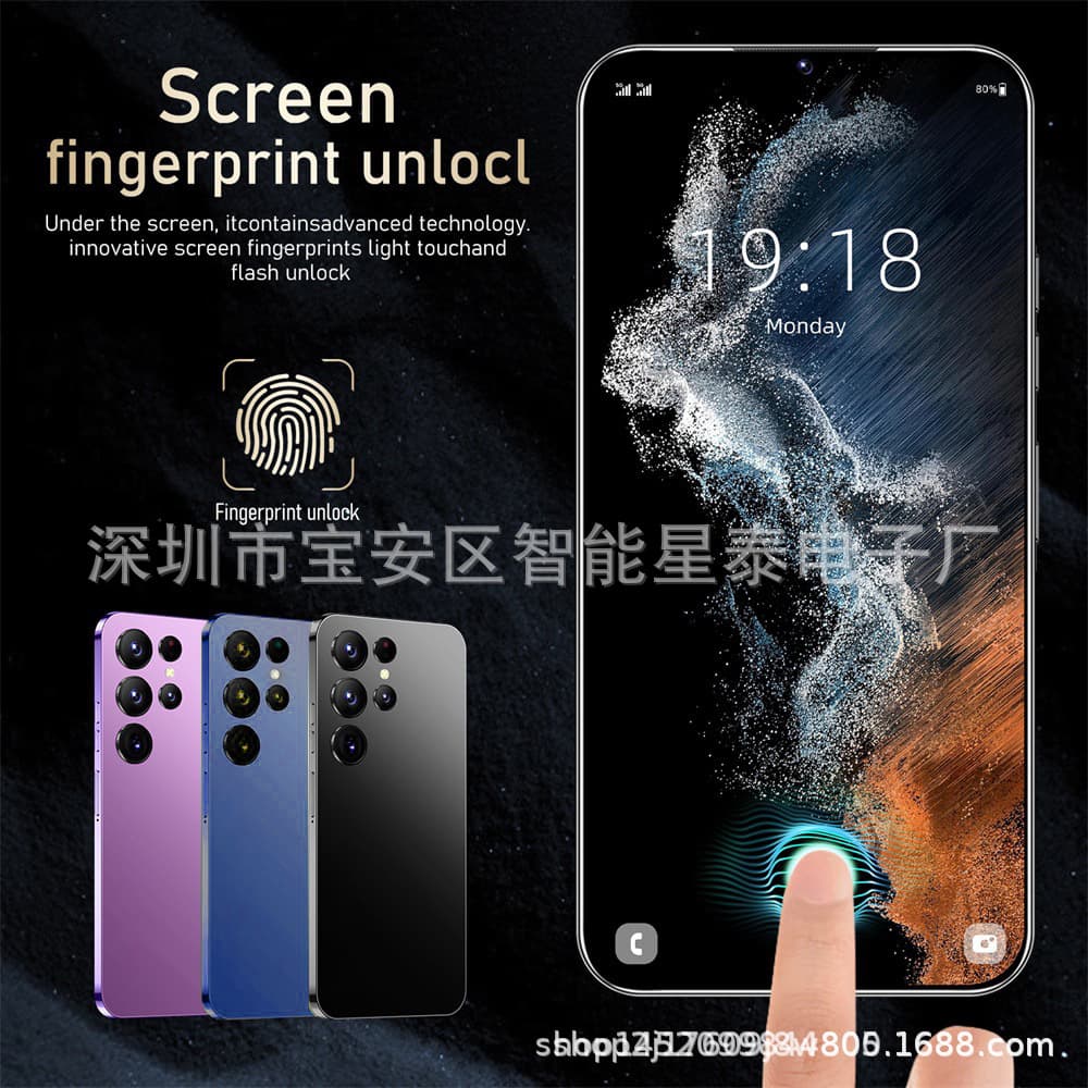 Cross-border Phone S22 Ultra Smartphone 2+16 Memory Dropshipping 6.517-inch Best-selling Export Phone