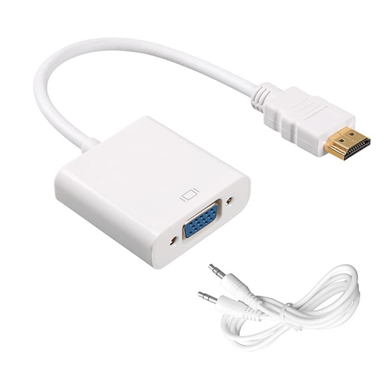 Yushuo HDMI to VGA Converter for Laptop TV Projector HDMI to VGA Video Cable Adapter