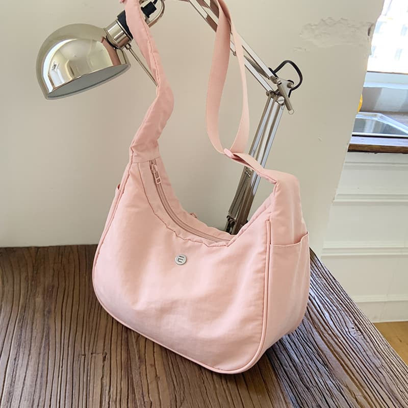 lulu women's shoulder bag new armpit bag nylon bag croissant bag commuter dumpling bag versatile crossbody bag