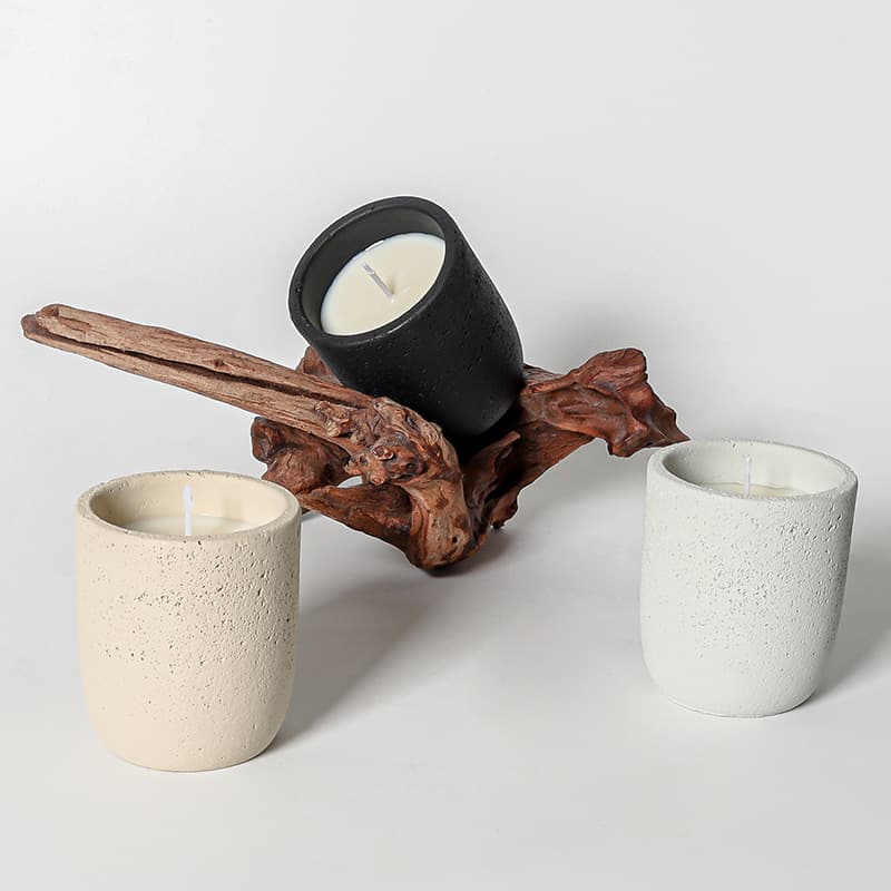 New Cement Aromatherapy Candle Cup Cross-Border Hot Selling DIY High-End Bedroom Scented Candle Decorative Candle Ornament
