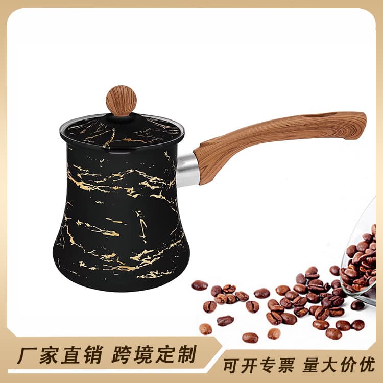 Cross-border stainless steel coffee cup, high-end exquisite coffee pot, Turkish coffee pot, Mocha hand-brewed coffee pot utensils