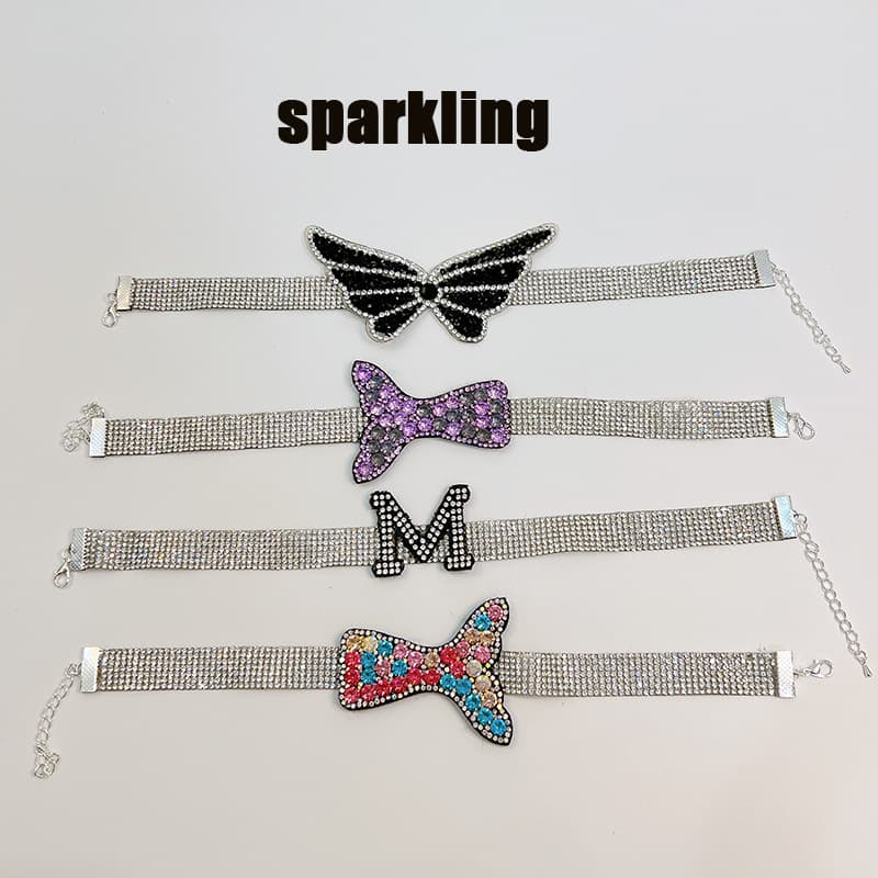New Full Diamond Pet Necklace Trendy Dog Collar Cat Clothing Decorative Accessories Devon Rex Cat Accessories
