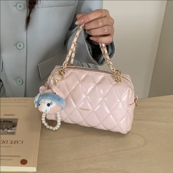 Korean-style Premium Diamond Stitch Quilted Pillow Bag for Women 2026 Spring New Arrival Office Commute Crossbody Shoulder Bag