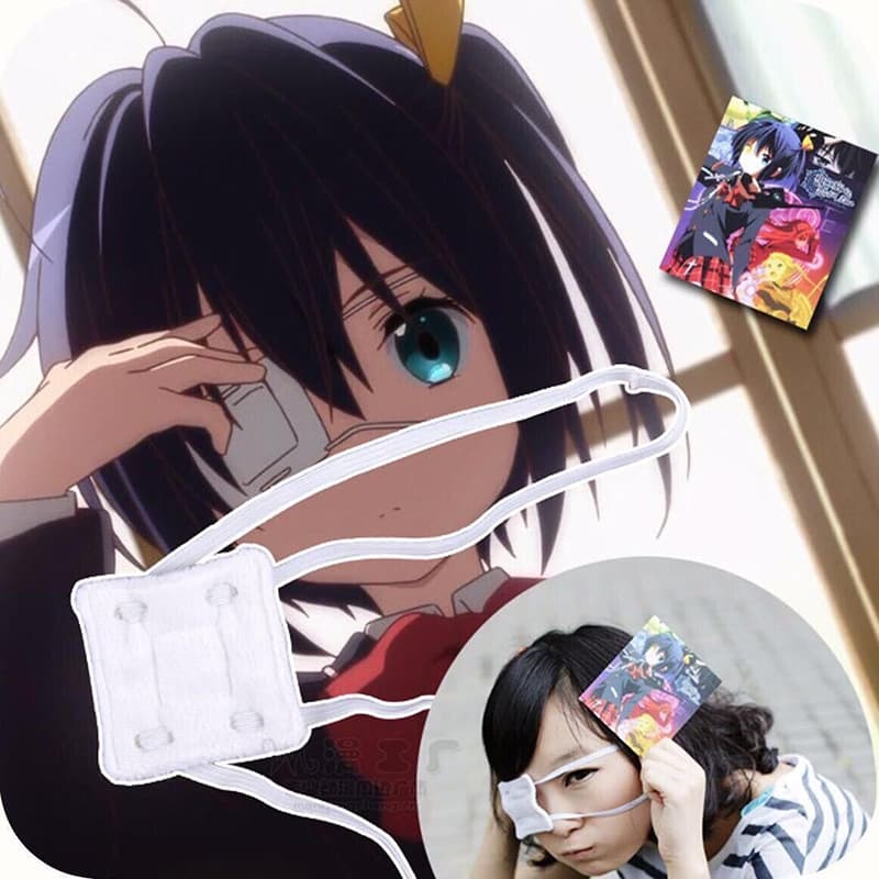 Single eye patch cartoon anime prop for cosplay, cute role-playing from "Chūnibyō Demo Koi ga Shitai!".