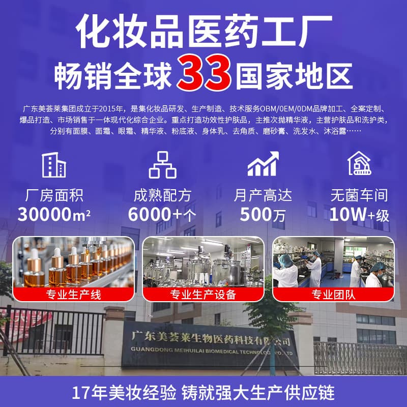 Cosmetics Processing Factory Private Label OEM Contract Manufacturing One-Stop Customization/ Material, Sample, or Design Processing