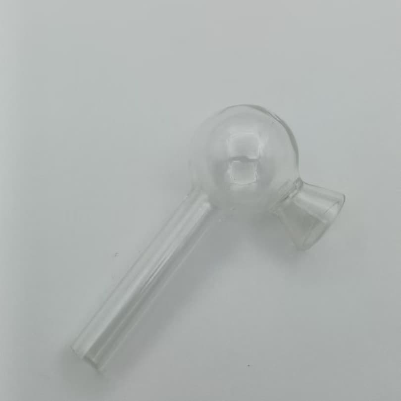 8mm glass tube, 6cm in length, transparent glass craft item with creative flared mouth design, small accessory.