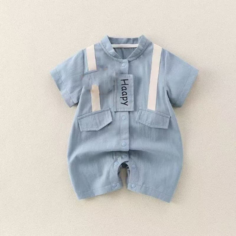 Baby Clothes Summer Romper for Boys Super Cute Newborn One-Month Short-Sleeve Thin Going-Out Outfit