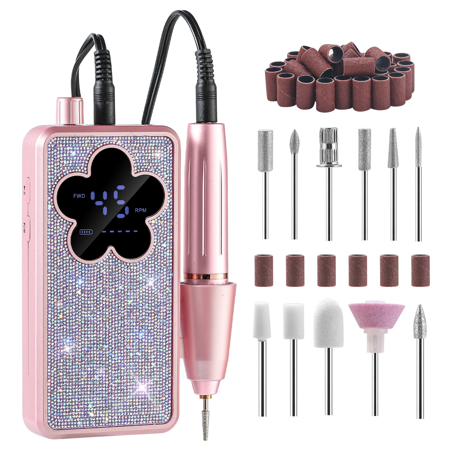 Cross-border Nail Drill Machine Mini Electric Nail Salon Cuticle Remover Polishing File Kit